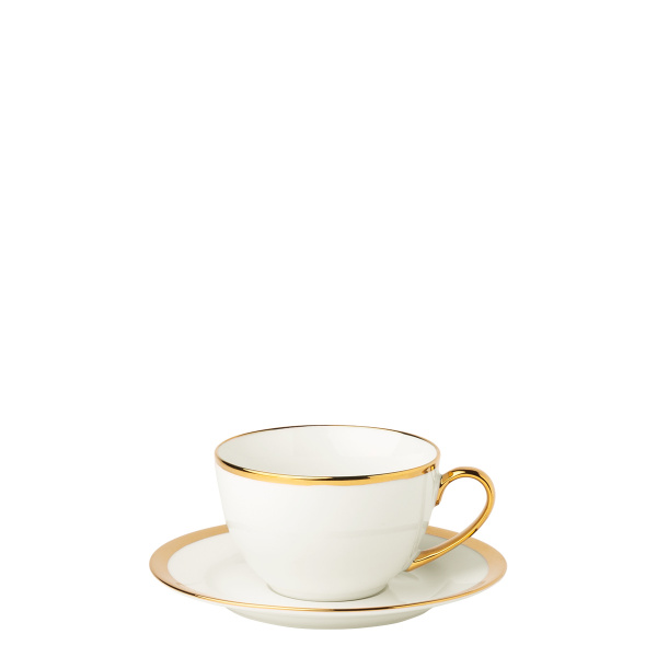 Coffee set 8 pcs - FLOW Lunasol with gold rim