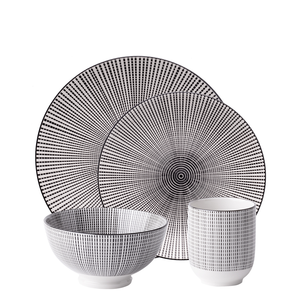 Set di porcellana 24 pz. - Elementi Asia Fuoco