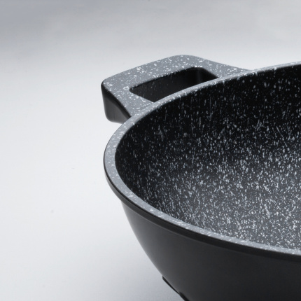 Non-stick wok 32 cm black marble - Basic