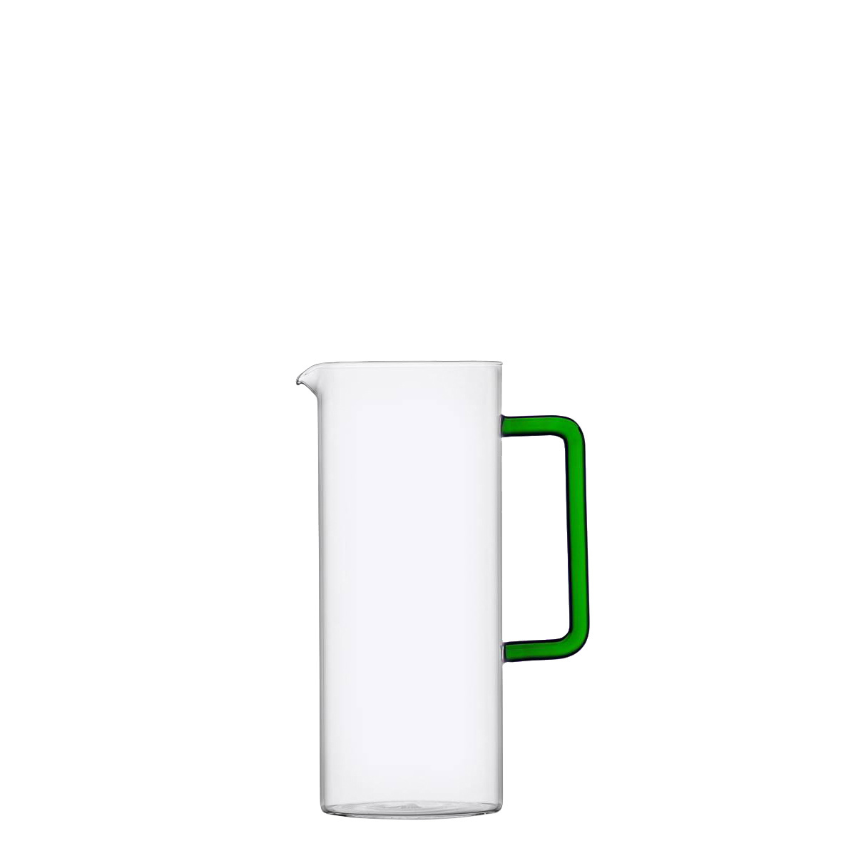 Pitcher with green handle 2.1 l