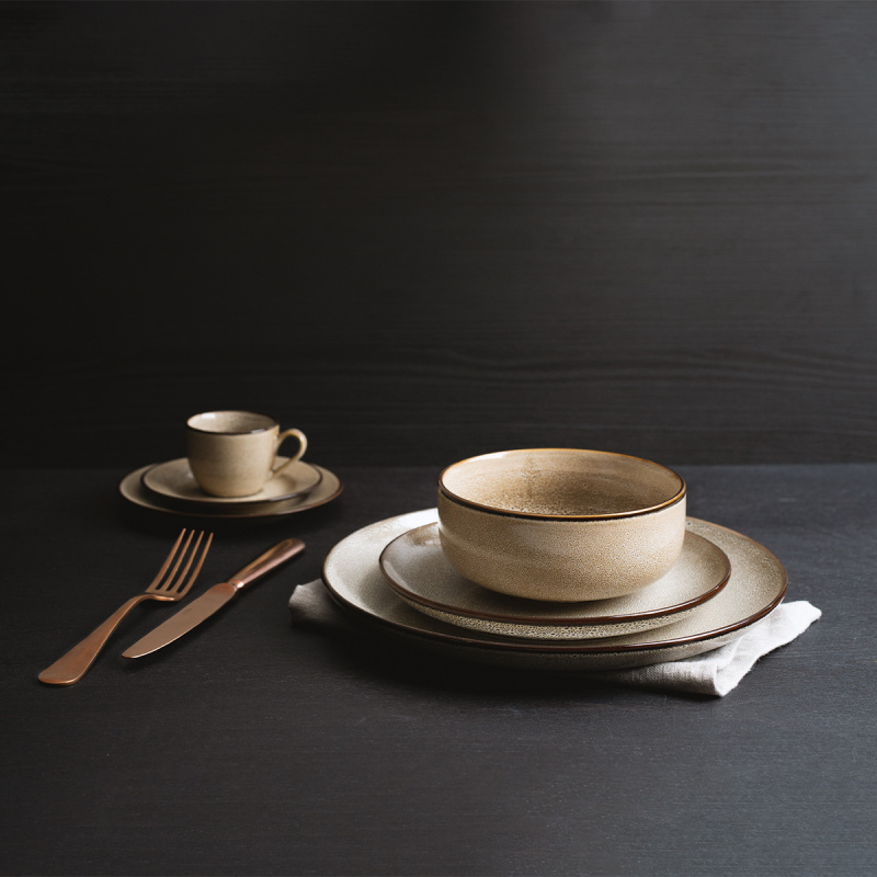 Set di ciotole ø14 cm, 4 pezzi - Elements Stone