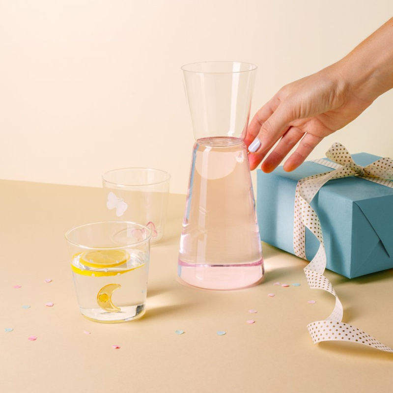 Pitcher pink/transparent 750 ml - Ichendorf