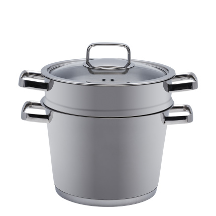 Pasta pot Merkur 6,5 l with glass lid Premium Lunasol