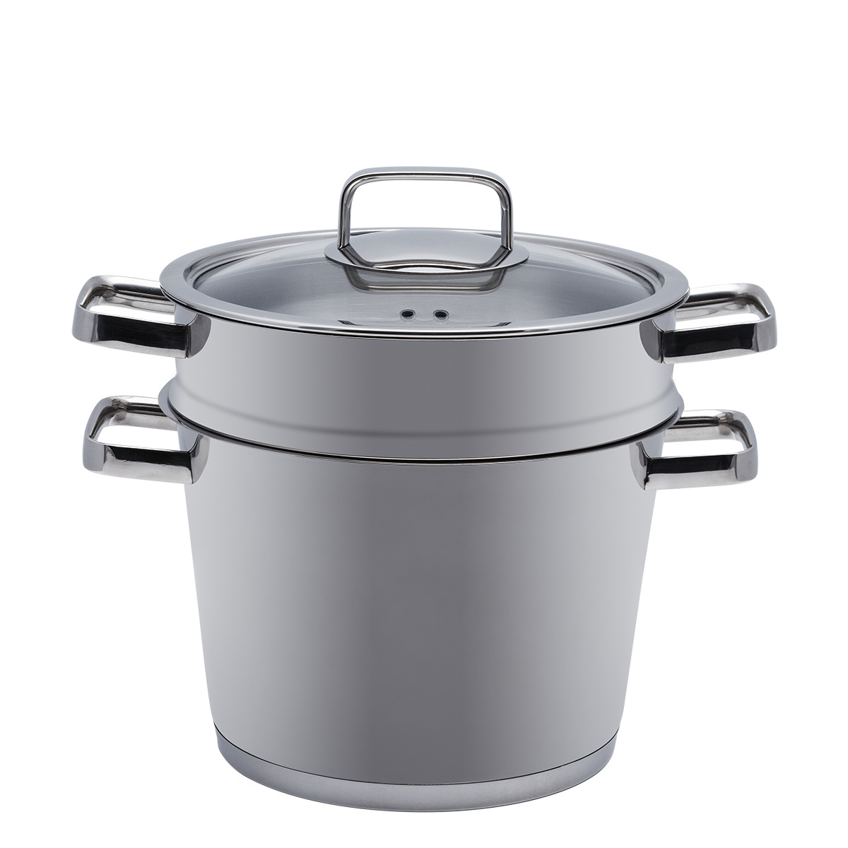 Pasta pot Merkur 6,5 l with glass lid Premium Lunasol