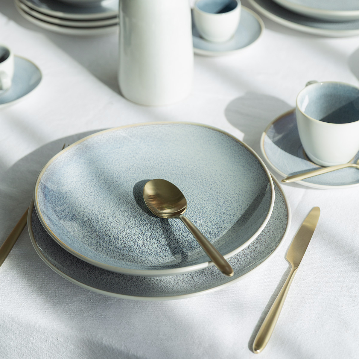 Coupe dinner plate 21 cm Glacial Ice | Lunasol