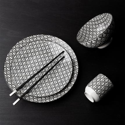 Set di porcellana 24 pezzi - Elements Asia Wood