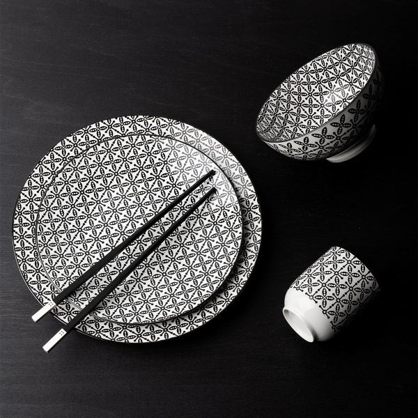Set di porcellana 24 pezzi - Elements Asia Wood