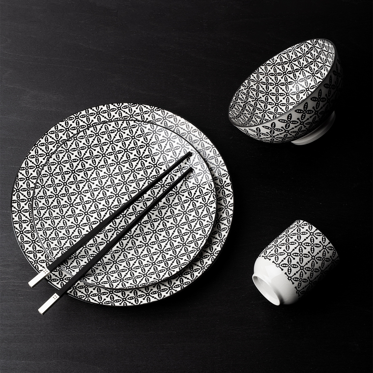Set di porcellana 24 pezzi - Elements Asia Wood