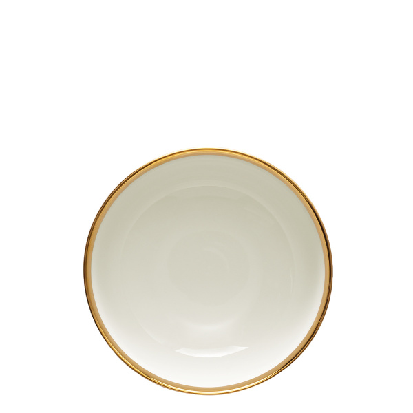 Bowl 16 cm set of 4 - FLOW Lunasol with gold rim