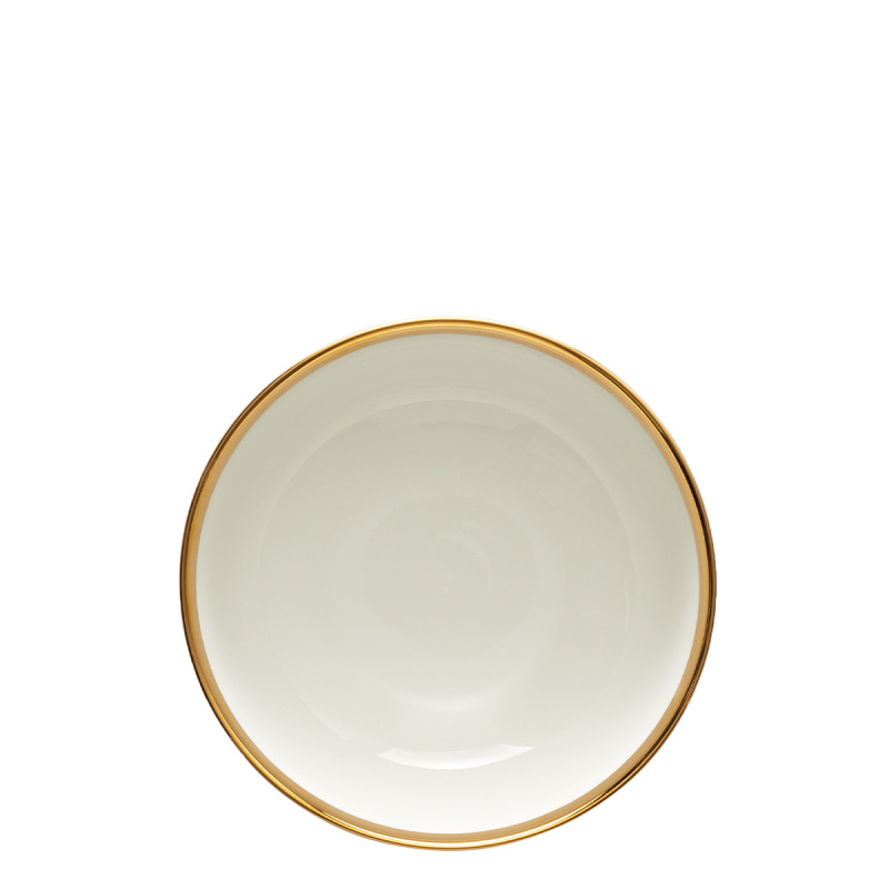 Bowl 16 cm set of 4 - FLOW Lunasol with gold rim