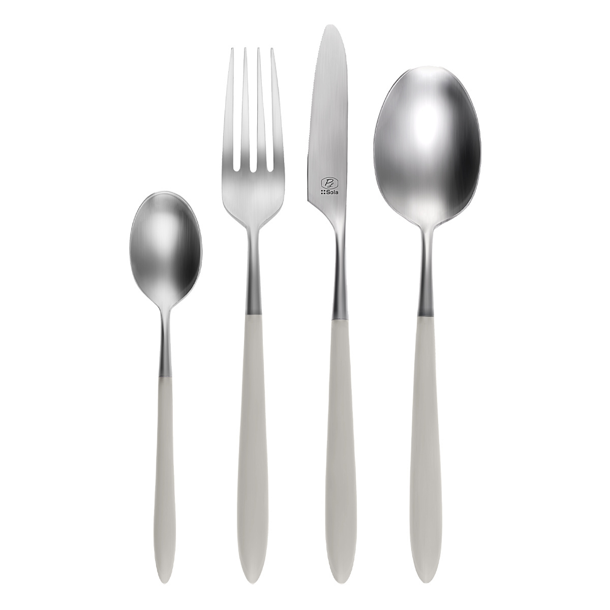 Cutlery set 16 pcs – GAYA Exeter Sand satin handle