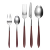 Set di posate 5 pezzi – GAYA Exeter taupe manico opaco