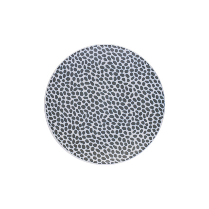 Shallow Plate Flow Structured White/Dark Green 15.7 cm