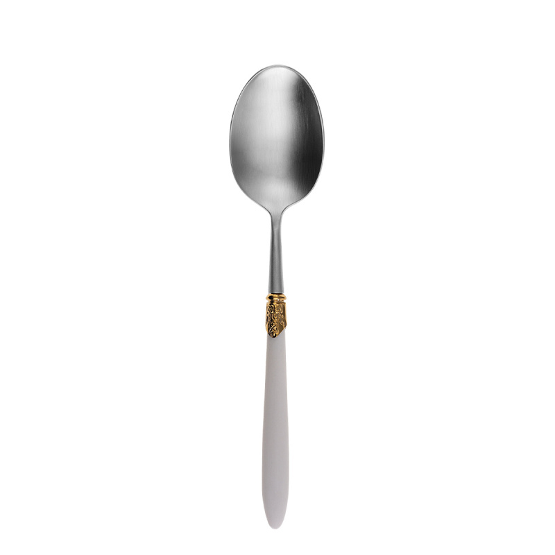 Cutlery set 30 pcs - Gaya Exeter Gold Ring white