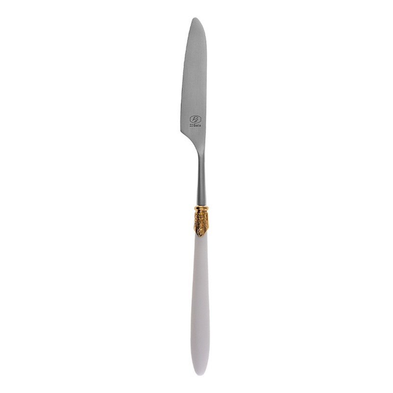 Set posate 30 pezzi - Gaya Exeter Gold Ring bianco
