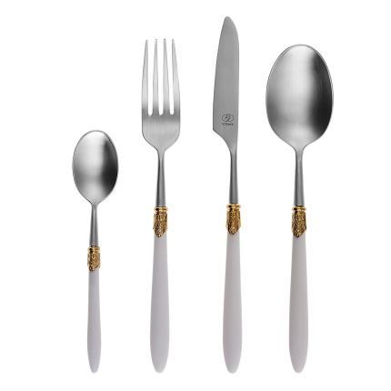 Service de couverts 36 pcs. – Gaya Exeter Anneau Doré blanc