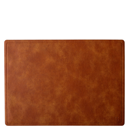 Braune rechteckige Tischmatte PVC – Elements Ambiente