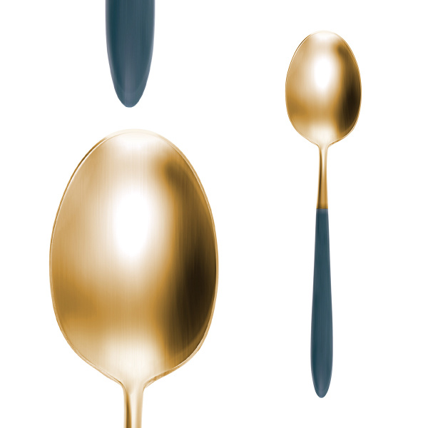 Besteckset 24-tlg. - Gaya Exeter Gold Stiel Vintage grün