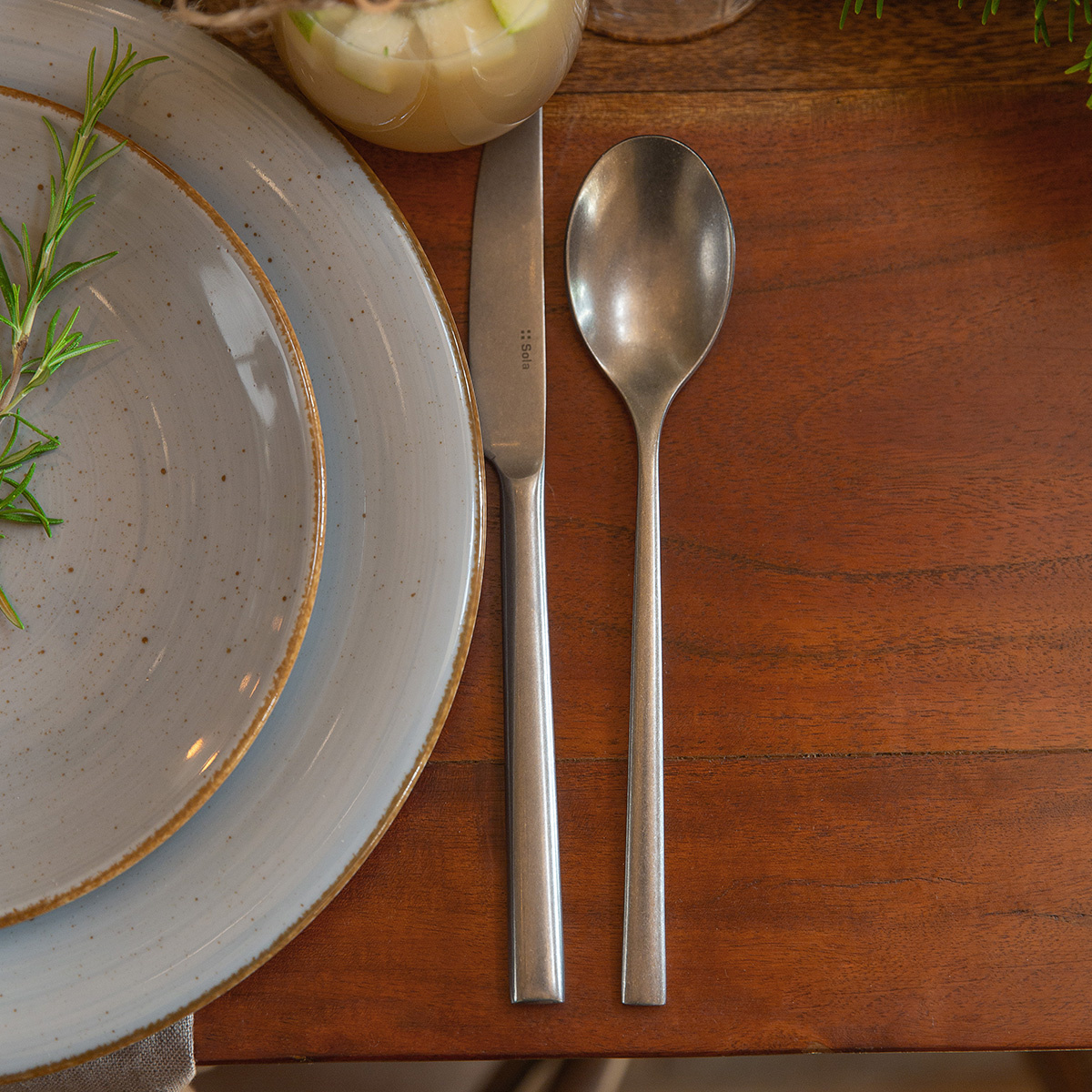 Cutlery set 24 pcs — Living Stone Wash