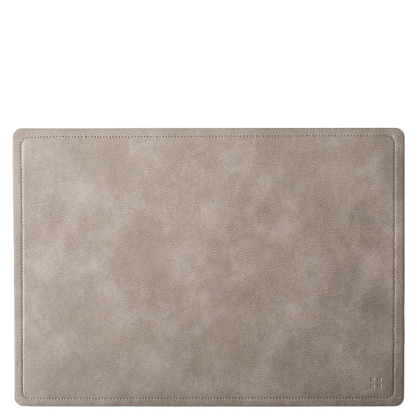 Set de table rectangulaire gris clair PVC – Elements Ambiente