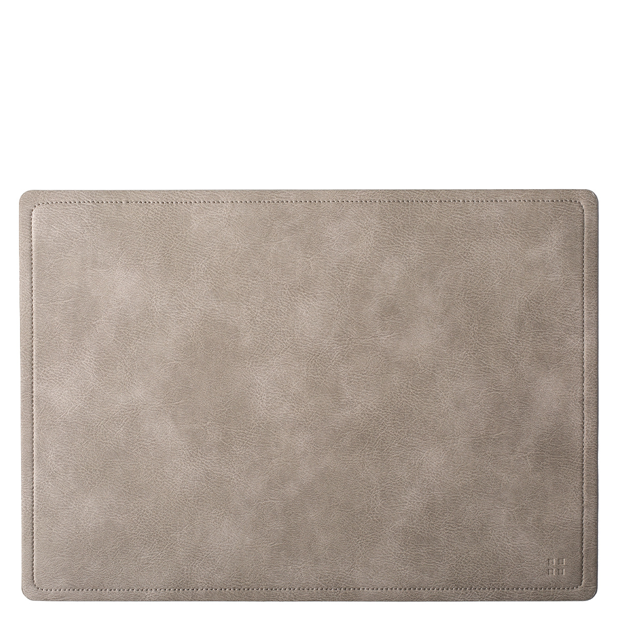 Hellgraue rechteckige Tischmatte PVC – Elements Ambiente
