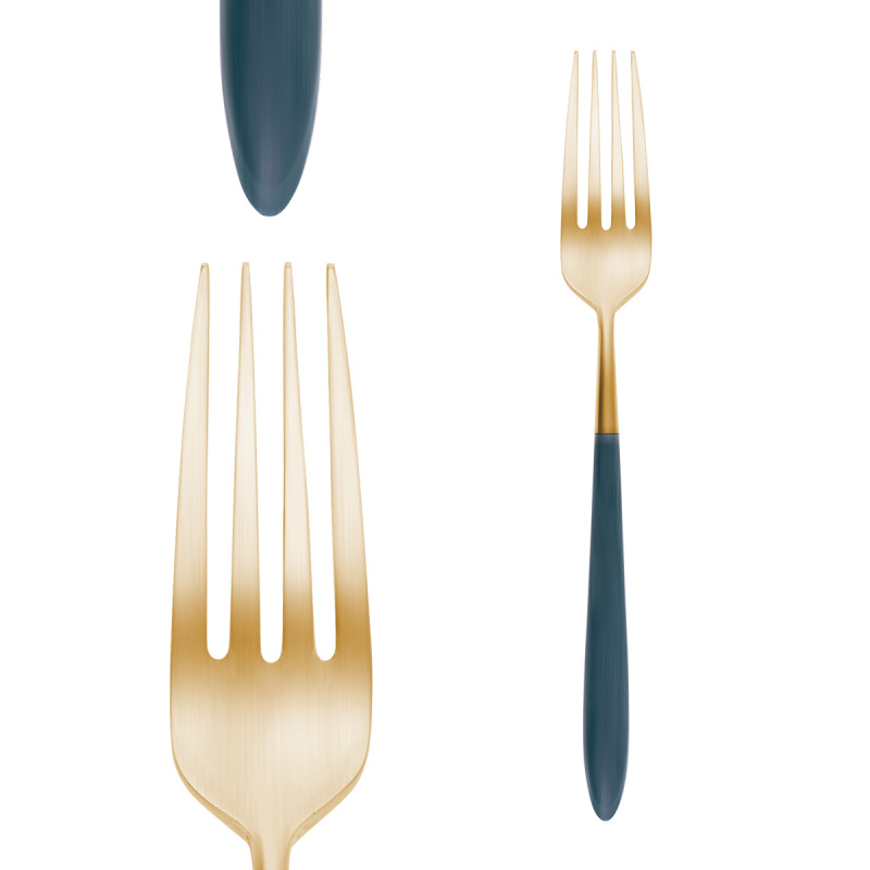 Besteckset 24-tlg. - Gaya Exeter Gold Stiel Vintage grün