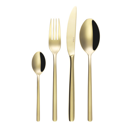 Besteckset 30-tlg. - Costa Rica PVD Champagne poliert