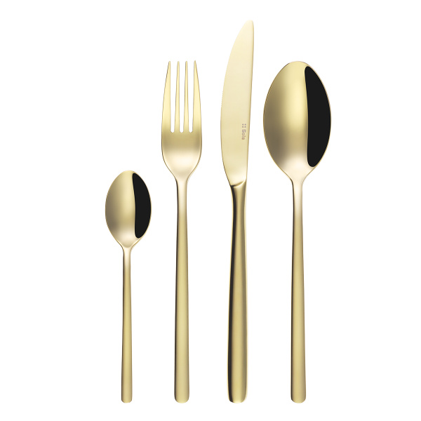 Besteckset 30-tlg. - Costa Rica PVD Champagne poliert