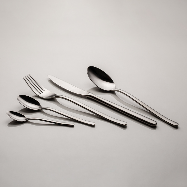 Set di posate da 30 pezzi - Costa Rica grigio PVD lucido