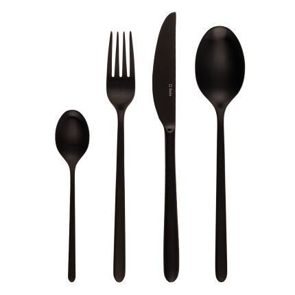 Besteckset 16-tlg. - Sira PVD black ganz matt