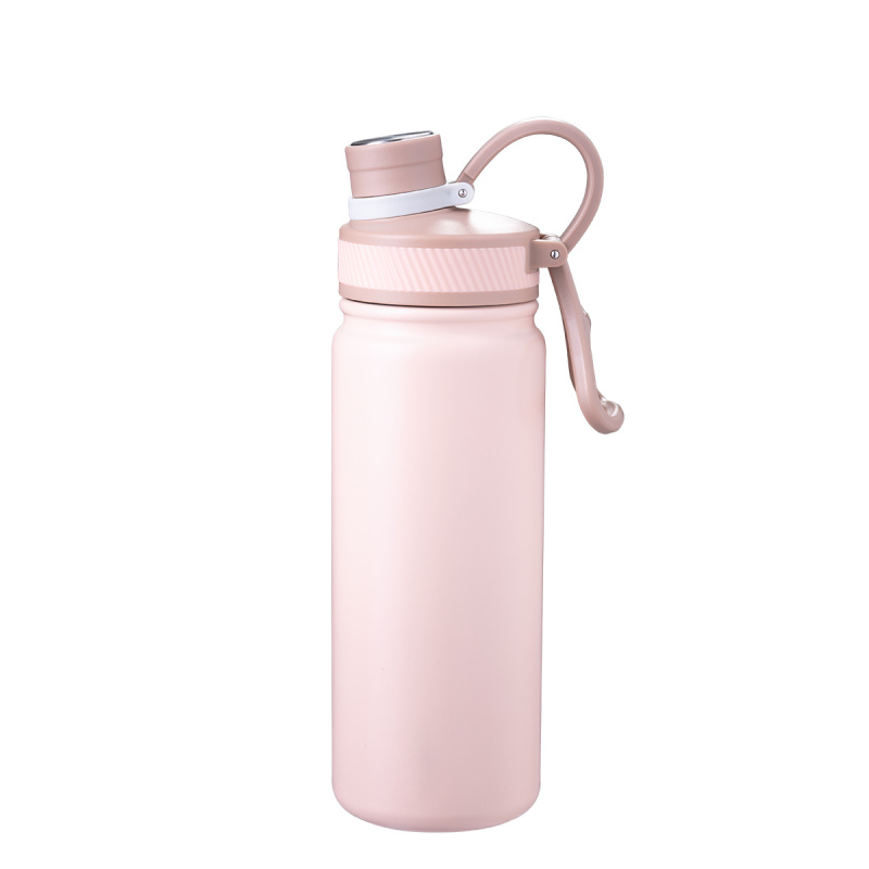 Edelstahlflasche 650 ml rosa matt - to Go