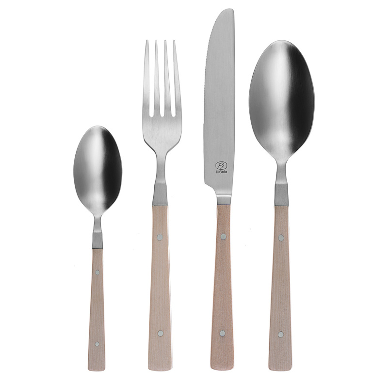 Set posate 24 pezzi – Image Maple Wood