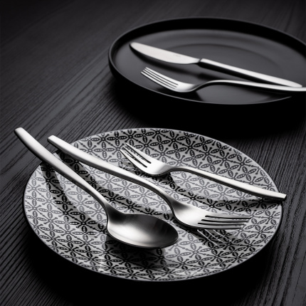 Set di posate 36 pezzi - Icaria completamente opaco / Blue Zone Line