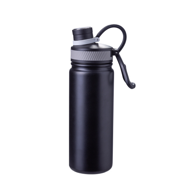 Stainless steel bottle 650 ml matte black - To Go