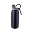 Thermo Stainless steel bottle 650 ml black matt - to Go