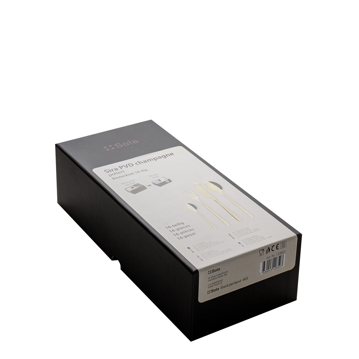 Besteckset 16-tlg. - Sira PVD champagne poliert