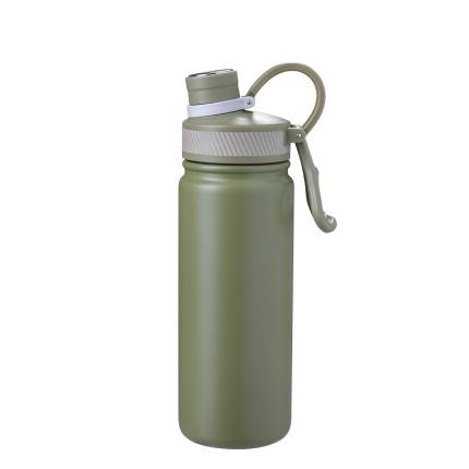 Stainless steel bottle 650 ml green matte - To Go