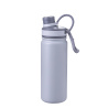 Trinkflasche CNS Doppelwand 650 ml grau matt