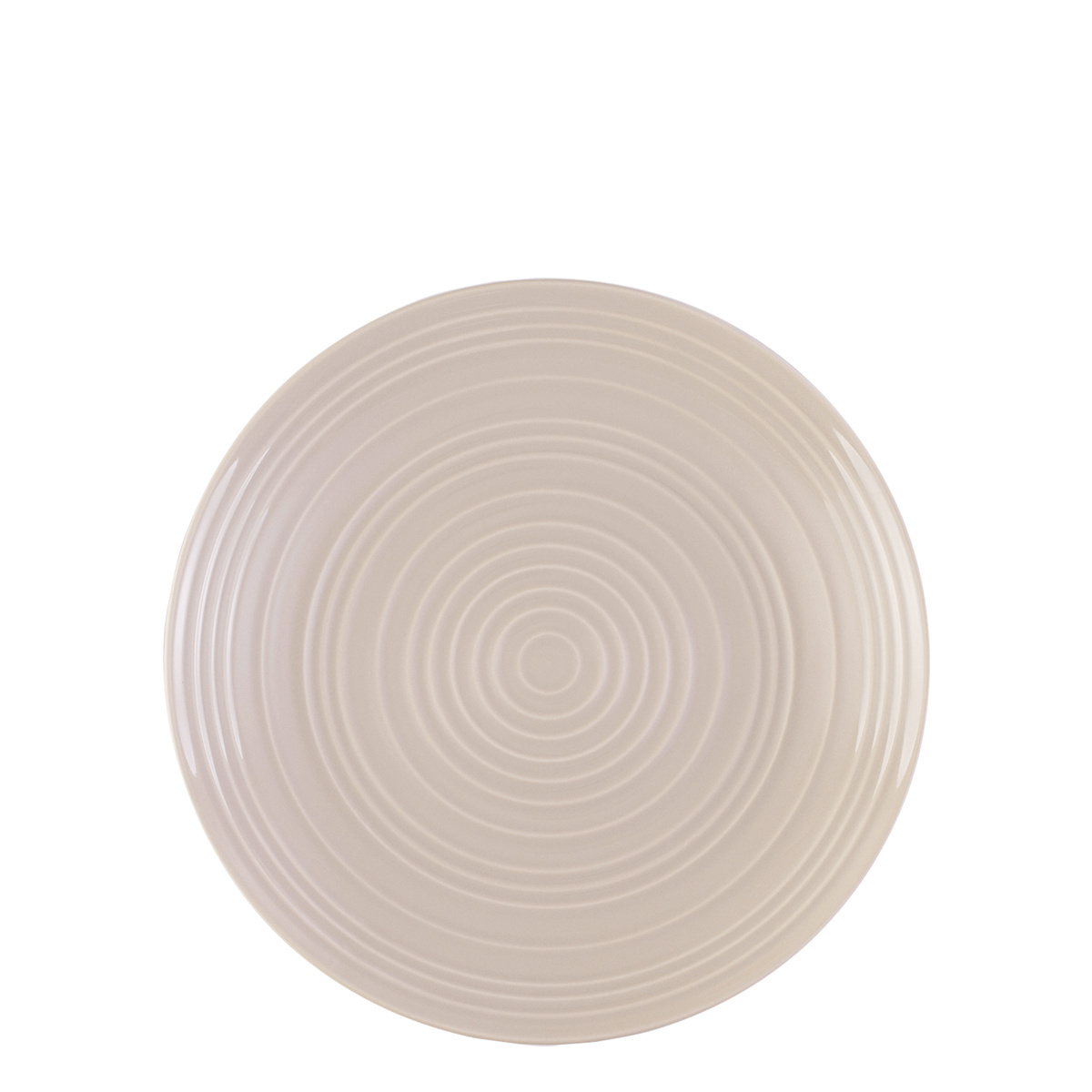 Assiette plate Spiral couleur champagne 23 cm – Gaya