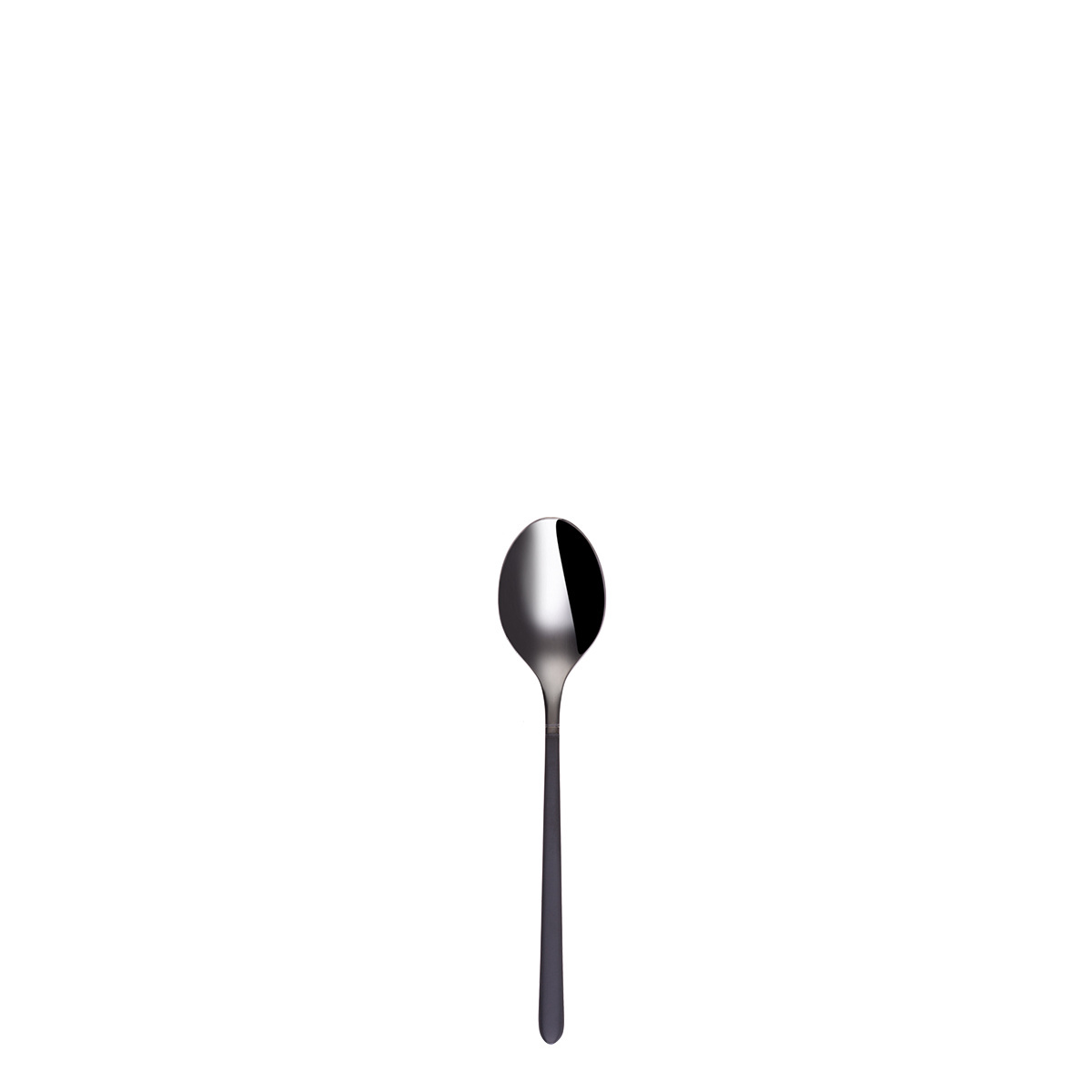 Set di 4 cucchiaini da moka - Porto PVD titanio scuro / nero sabbiato