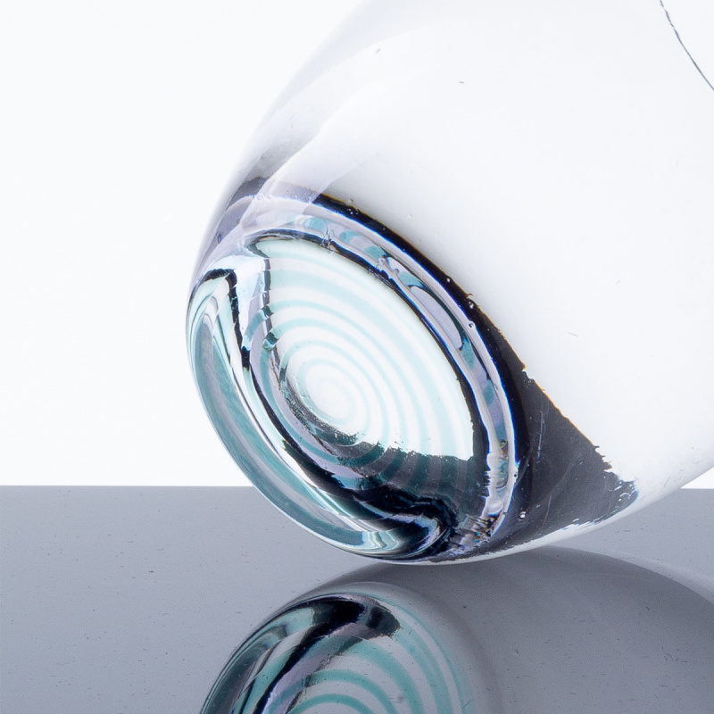 Bicchieri tumbler 460 ml con fondo a spirale turchese 6 pz - Optima Glas Lunasol