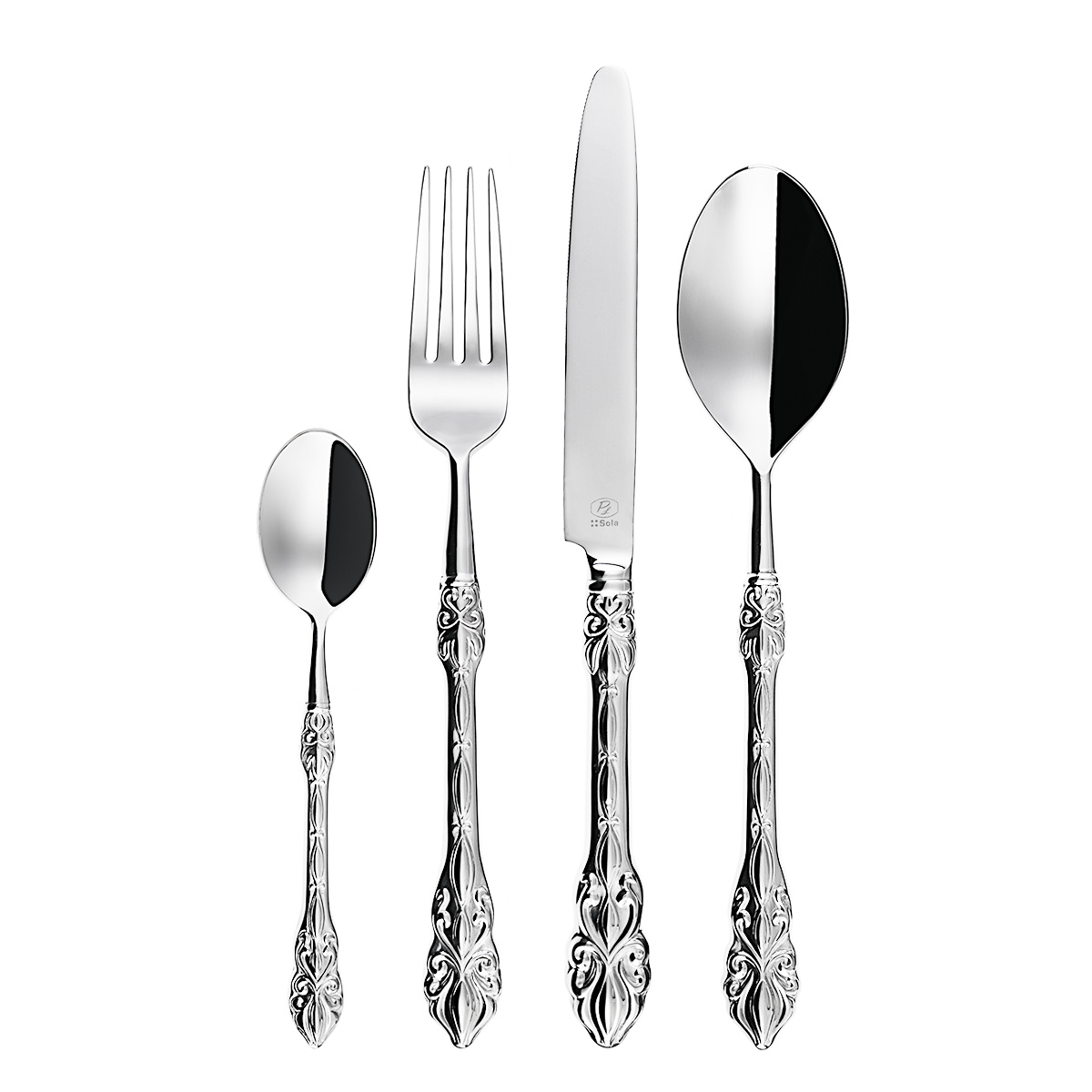 Set de couverts 5 pcs. en boîte PL - Neuschwanstein entièrement poli