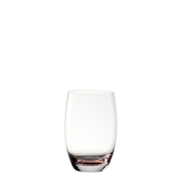 Tumbler glasses 460 ml with red spiral bottom 6 pcs - Optima Glas Lunasol