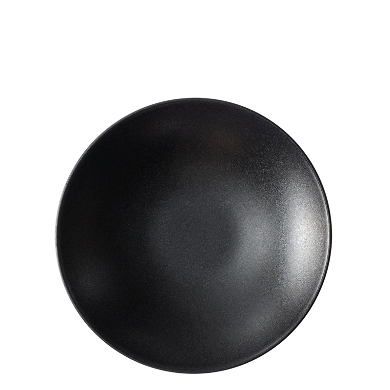 Piatto fondo 21,5 cm 4 pz - Basic nero opaco