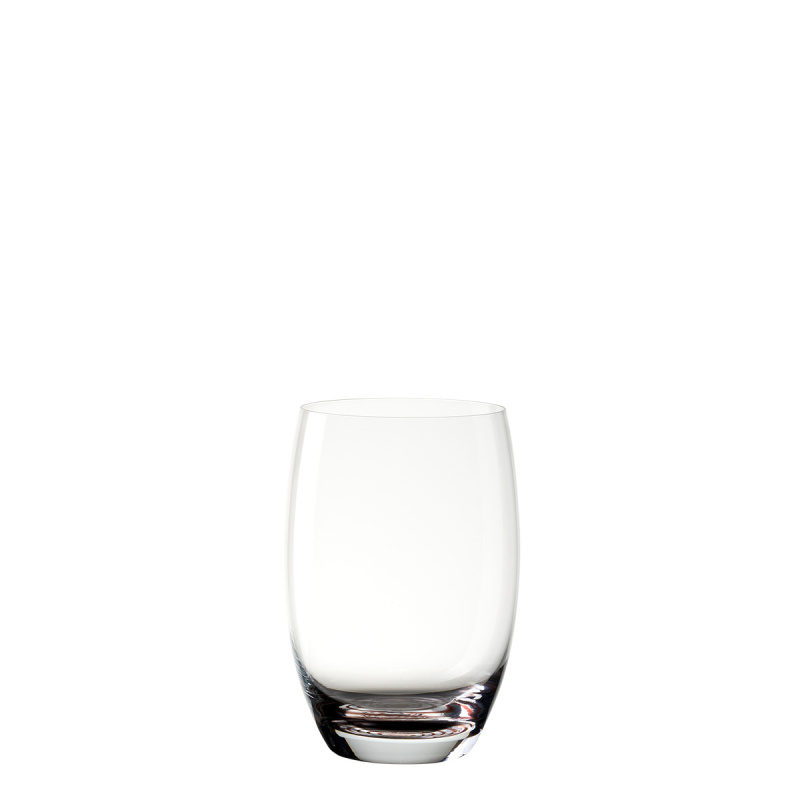 Tumbler glasses 460 ml with burgundy spiral base 6 pcs - Optima Glas Lunasol