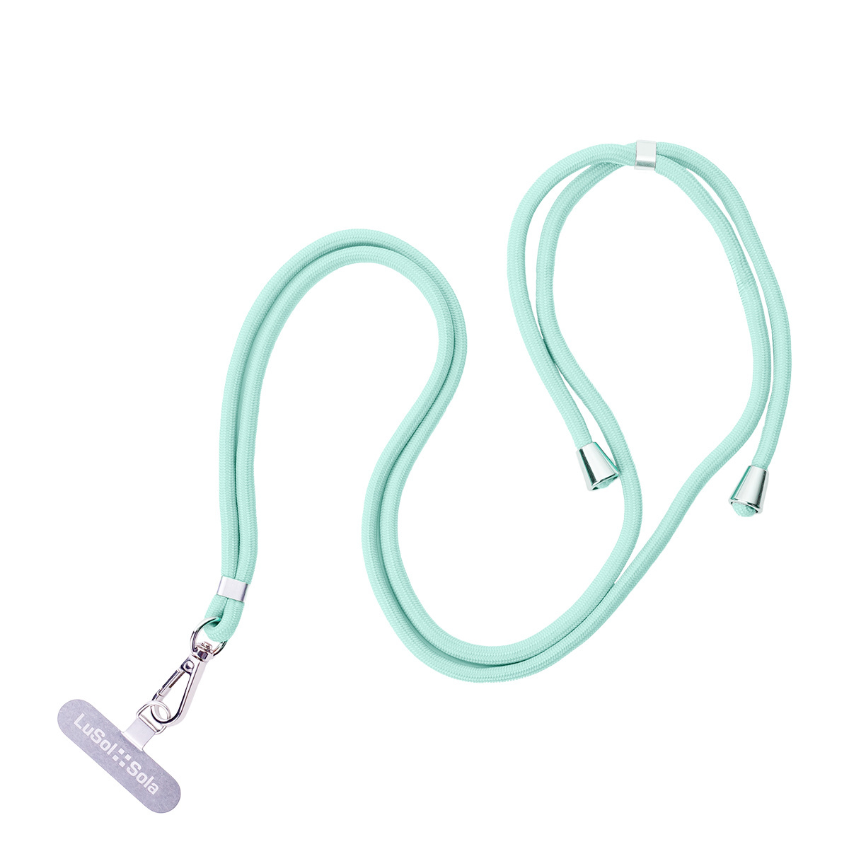 Cordon pour téléphone portable avec logo Lusol::Sola, menthe