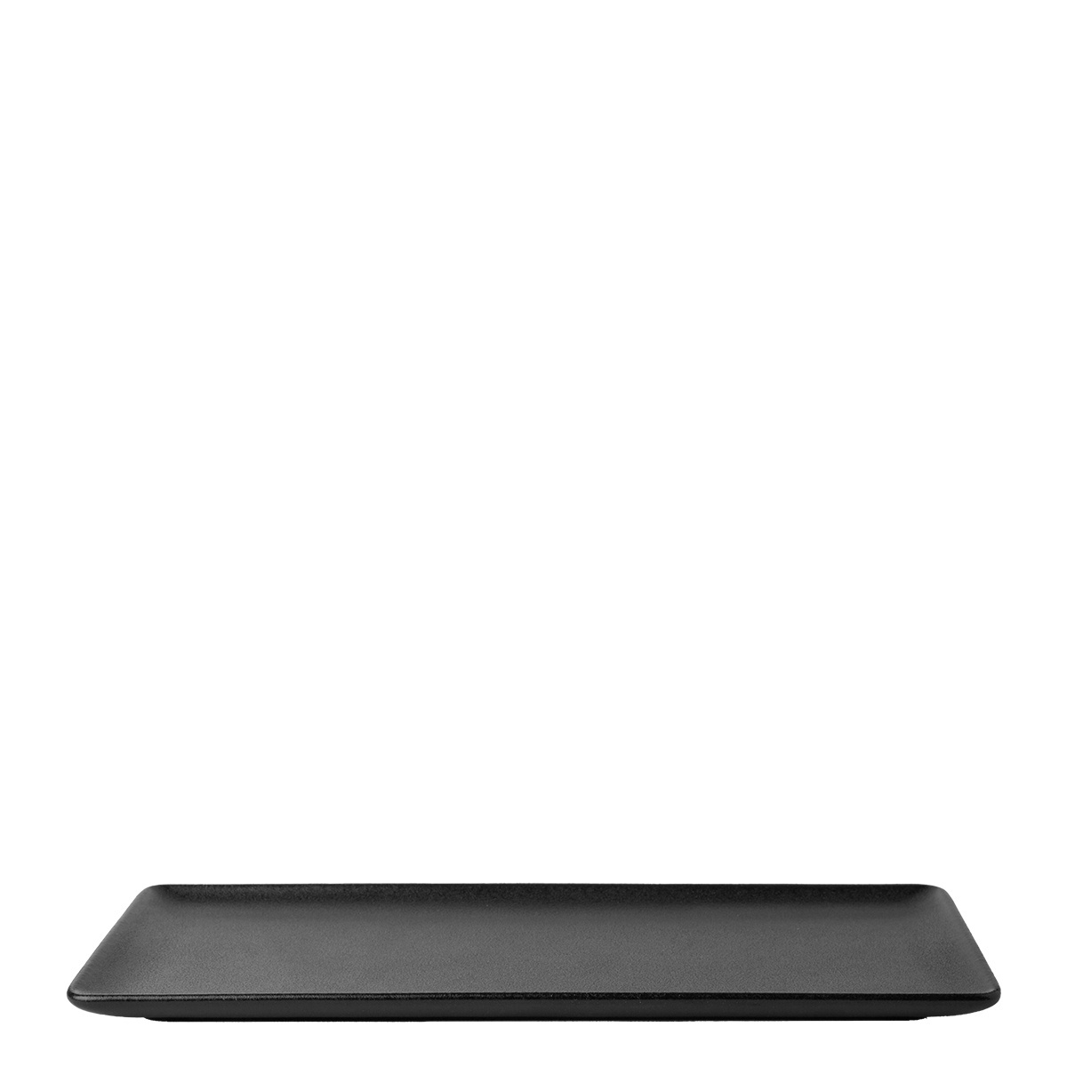 Platte rechteckig 24 x 13 cm - BASIC Lunasol schwarz matt