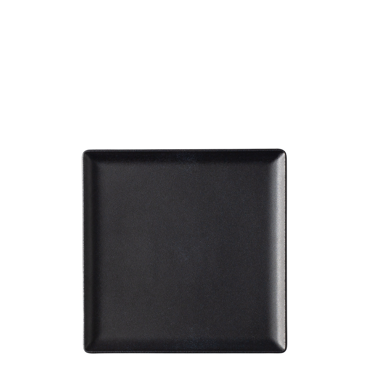 Platte eckig 17 x 17 cm - BASIC Lunasol schwarz matt