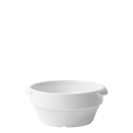Assiette creuse 400 ml empilable - Univers blanc