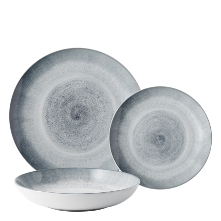 Set di piatti in ceramica 12 pezzi - Elements Vulcano